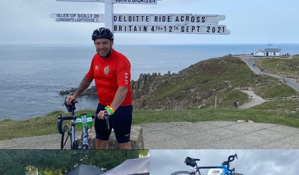 Project Manager completes Lands End to John O’Groats ride for charity close to his heart