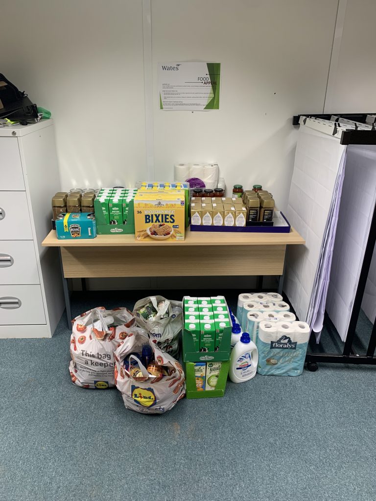 Murraywood Construction donates necessities to Fylde Food Bank