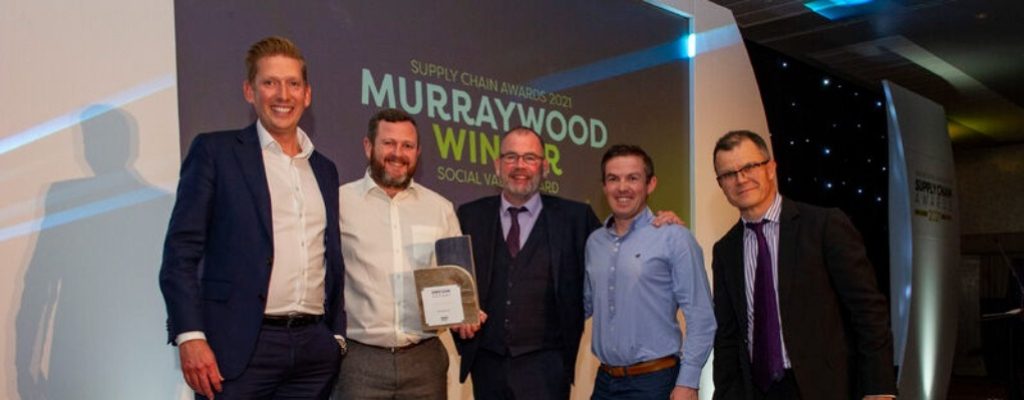 Murraywood Construction win National Social Values Award at Morgan Sindall Supply Chain Awards