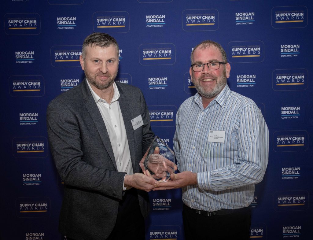 Murraywood Construction win Regional Safety Award from Morgan Sindall